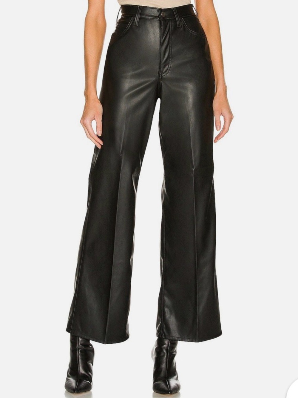 LEVI’S
High-Rise Black Faux Leather Wide-Leg Pants